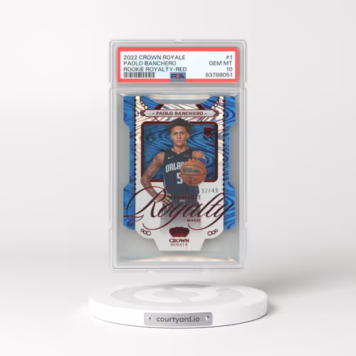 2022 Panini Crown Royale Rookie Royalty #1 Paolo Banchero - Red (PSA 10 GEM MINT)