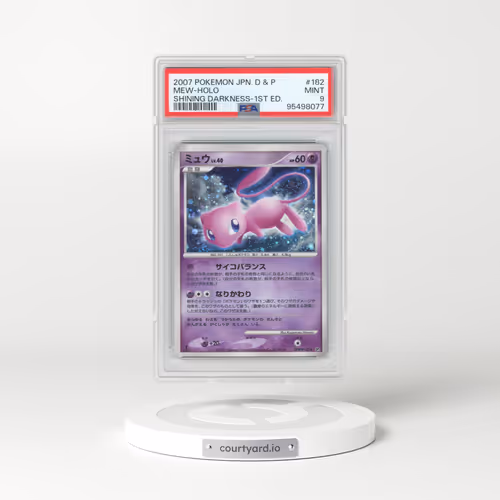 2007 Japanese Pokémon Diamond & Pearl Shining Darkness #182 Mew - 1st Edition Holo (PSA 9 MINT)