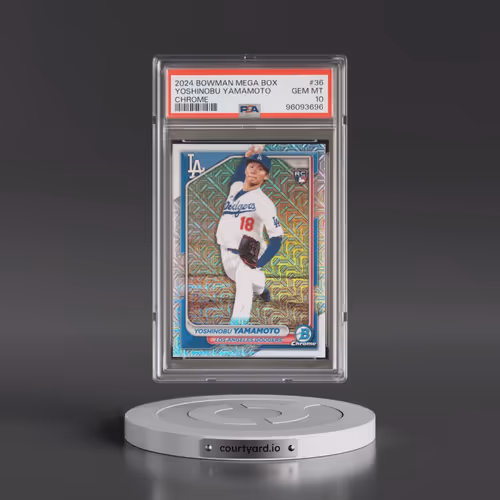 2024 Bowman Mega Box Chrome #36 Yoshinobu Yamamoto (PSA 10 GEM MINT)