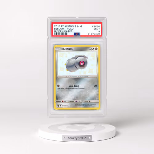 2019 Pokémon Sun & Moon Hidden Fates #SV30 Beldum - Holo (PSA 9 MINT)