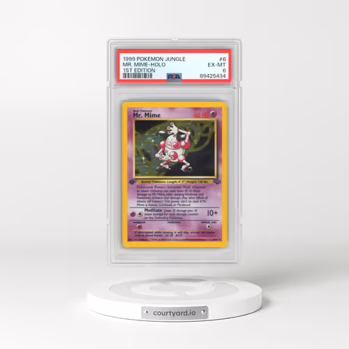 1999 Pokémon Jungle #6 Mr. Mime - 1st Edition Holo (PSA 6 EX-MT)