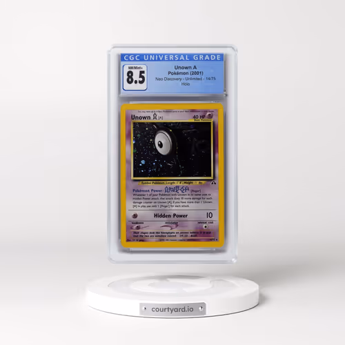 2001 Neo Discovery #14/75 Unown A - Holo (CGC 8.5 NM-MT+)