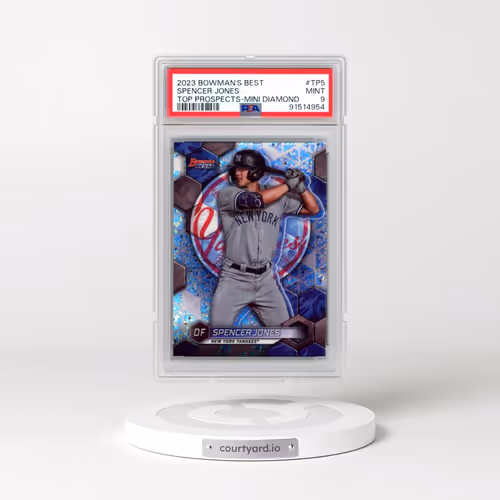 2023 Bowman's Best Top Prospects #TP5 Spencer Jones - Mini Diamond Refractor (PSA 9 MINT)