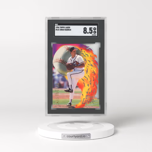1996 Topps Laser #121 Greg Maddux (SGC 8.5 NM-MT+)