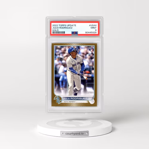 2022 Topps Update #US44 Julio Rodriguez - Gold (PSA 9 MINT)