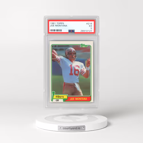 1981 Topps #216 Joe Montana (PSA 5 EX)