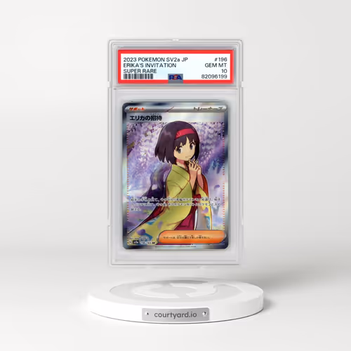 2023 Pokémon Sv2a-Pokemon 151 #196 Erika's Invitation - Super Rare (PSA 10 GEM MINT)