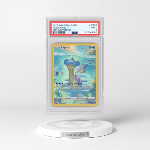 2023 Pokémon Sword and Shield Crown Zenith #GG05 Lapras - Full Art (PSA 9 MINT)