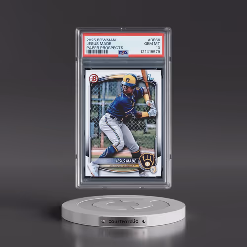 2025 Bowman Paper Prospects #BP66 Jesus Made (PSA 10 GEM MINT)