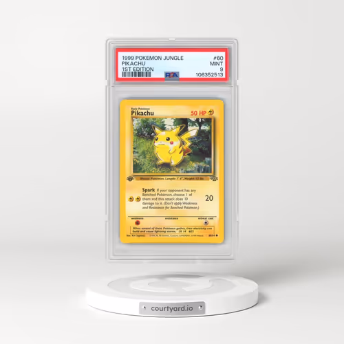 1999 Pokémon Jungle #60 Pikachu - 1st Edition (PSA 9 MINT)