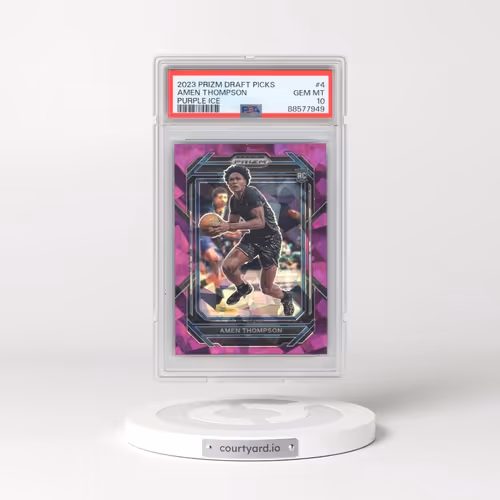 2023 Panini Prizm Draft Picks #4 Amen Thompson - Purple Ice (PSA 10 GEM MINT)