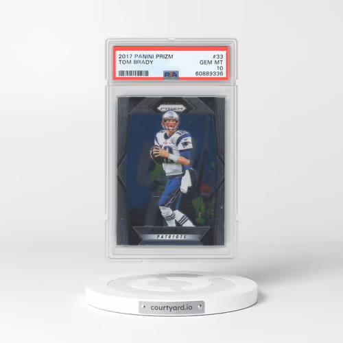 2017 Panini Prizm #33 Tom Brady (PSA 10 GEM MINT)