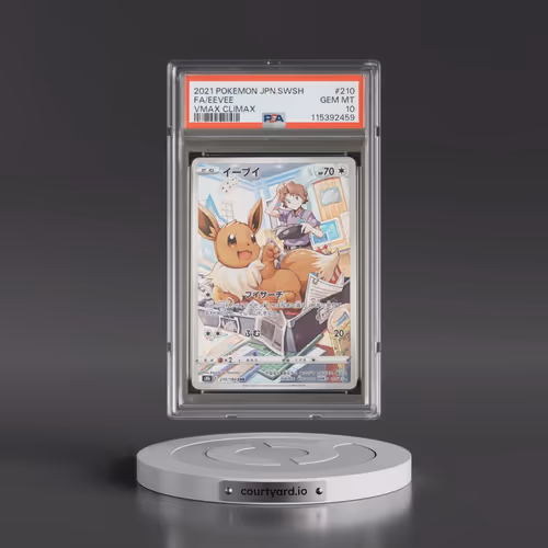 2021 Pokémon Sword & Shield Vmax Climax #210 Eevee - Full Art (PSA 10 GEM MINT)