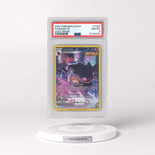 2022 Pokémon Sword & Shield Lost Origin #TG07 Banette - Full Art (PSA 8 NM-MT)