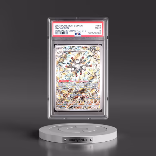 2024 Pokémon Svp EN-SV Black Star Promo #159 Magneton - Surging Sparks Pokemon Center Elite Trainer Box (PSA 9 MINT)