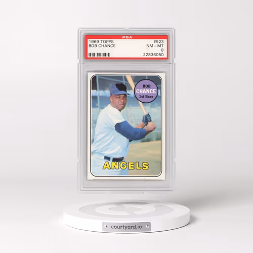 1969 Topps #523 Bob Chance (PSA 8 NM-MT)