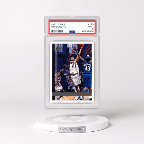 1997 Topps #115 Tim Duncan (PSA 9 MINT)