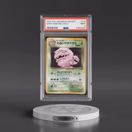 1997 Pokémon Rocket #110 Dark Weezing - Holo (PSA 9 MINT)
