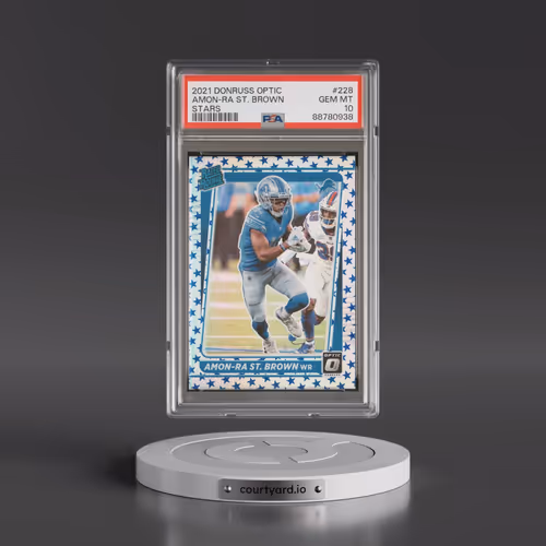 2021 Panini Donruss Optic #228 Amon-RA St. Brown - Stars (PSA 10 GEM MINT)
