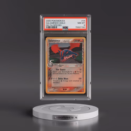 2005 Pokémon EX Delta Species #14 Salamence - Holo (PSA 8 NM-MT)