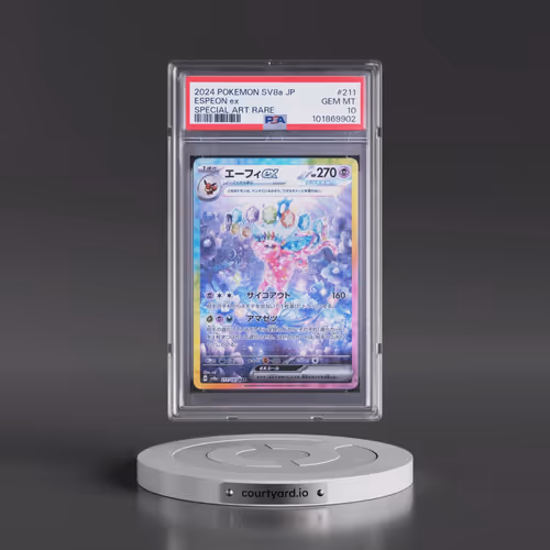 2024 Pokémon Sv8a-Terastal Fest EX #211 Espeon EX - Holo Special Art Rare (PSA 10 GEM MINT)