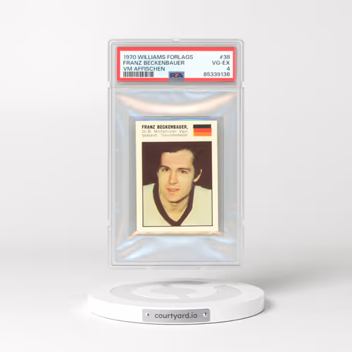 1970 Williams Forlags VM Affischen #38 Franz Beckenbauer (PSA 4 VG-EX)