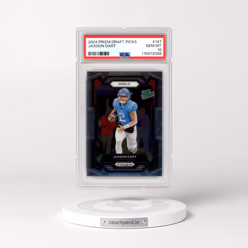 2024 Panini Prizm Draft Picks #147 Jaxson Dart (PSA 10 GEM MINT)