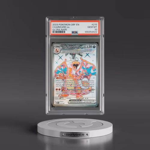 2023 Pokémon Obf EN-Obsidian Flames #215 Charizard EX - Holo Ultra Rare (PSA 10 GEM MINT)