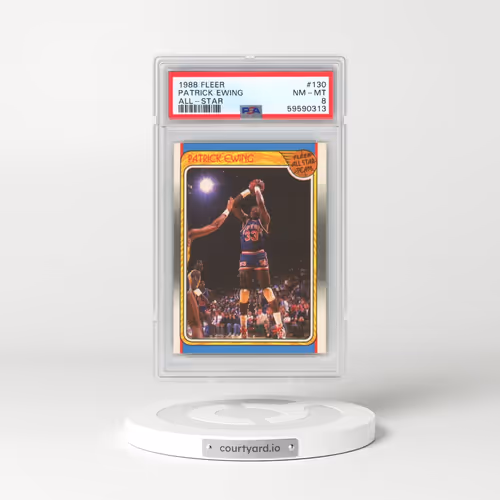 1988 Fleer #130 Patrick Ewing - All-Star (PSA 8 NM-MT)