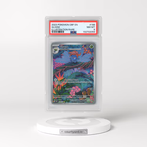2023 Pokémon Obf EN-Obsidian Flames #198 Gloom - Illustration Rare (PSA 8 NM-MT)