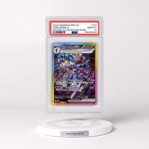2025 Pokémon Pre EN-Prismatic Evolutions #147 Ceruledge EX - Holo Special Illustration Rare (PSA 10