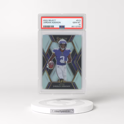 2022 Panini Select #513 Jordan Addison (PSA 10 GEM MINT)