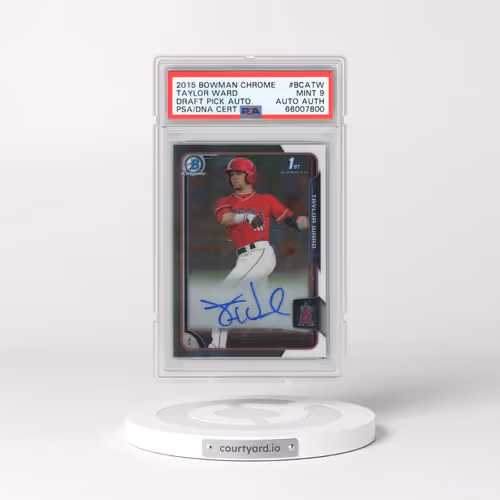 2015 Bowman Chrome Draft Pick Autograph #BCATW Taylor Ward (PSA 9 MINT)