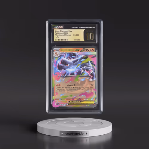 2025 Pokémon Pfl EN-Phantasmal Flames #013 Mega Charizard X EX - Holo (CGC 10 PRISTINE)