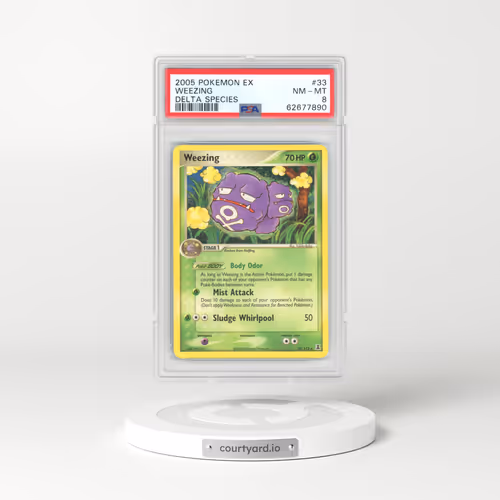 2005 EX Delta Species #33 Weezing (PSA 8 NM-MT)