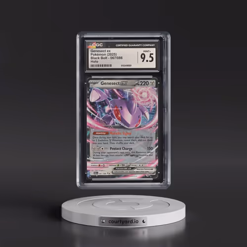 2025 Pokémon Blk EN-Black Bolt #067 Genesect EX - Holo (CGC 9.5 MINT+)