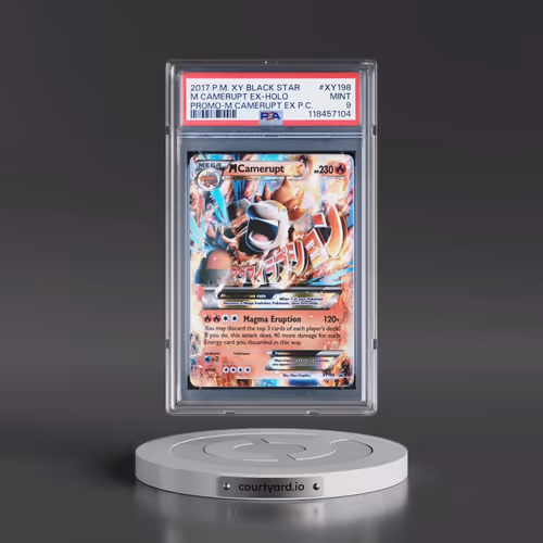 2017 Pokémon XY Black Star Promo #XY198 M Camerupt EX - Holo Holo Mega Camerupt EX Premium Collectio