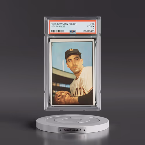 1953 Bowman Color #96 Sal Maglie (PSA 4 VG-EX)