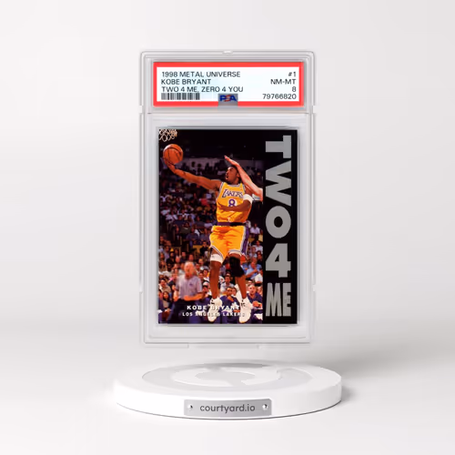 1998 Metal Universe Two 4 Me, Zero 4 You #1 Kobe Bryant (PSA 8 NM-MT)