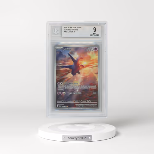 2024 Surging Sparks - SSP EN #203 Latios - Illustration Rare Holo (BGS 9 MINT)