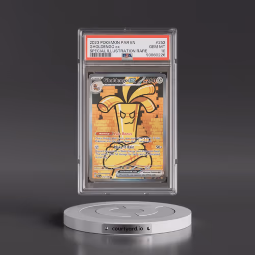 2023 Pokémon Par EN-Paradox Rift #252 Gholdengo EX - Holo Special Illustration Rare (PSA 10 GEM MINT