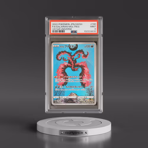 2022 Pokémon Sword & Shield Vstar Universe #190 Galarian Moltres - Full Art (PSA 9 MINT)