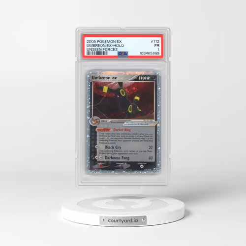 2005 Pokémon EX Unseen Forces #112 Umbreon EX - Holo Holo (PSA 1 PR)