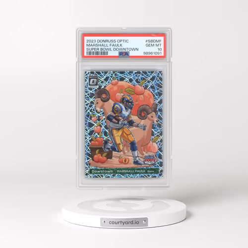 2023 Panini Donruss Optic Super Bowl Downtown #SBDMF Marshall Faulk (PSA 10 GEM MINT)