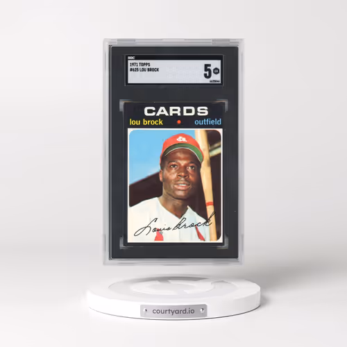 1971 Topps #625 Lou Brock (SGC 5 EX)