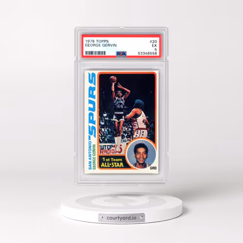 1978 Topps #20 George Gervin (PSA 5 EX)