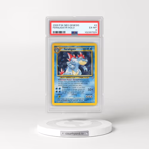 2000 Pokémon Neo Genesis #4 Feraligatr - Holo (PSA 6 EX-MT)