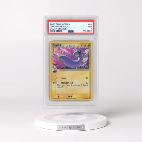 2005 Pokémon EX Delta Species #65 Dratini - Reverse Foil (PSA 7 NM)