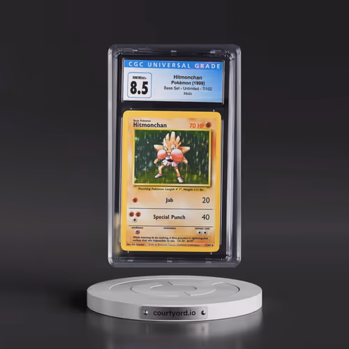 1999 Base Set #7/102 Hitmonchan - Holo (CGC 8.5 NM-MT+)