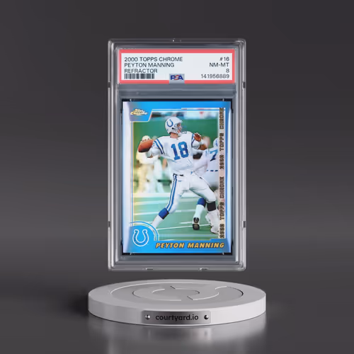 2000 Topps Chrome #16 Peyton Manning - Refractor (PSA 8 NM-MT)
